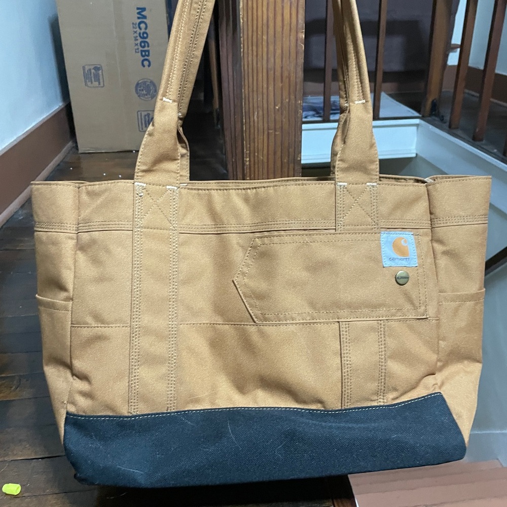 Carhartt Brown and Black Men's Tote Bag